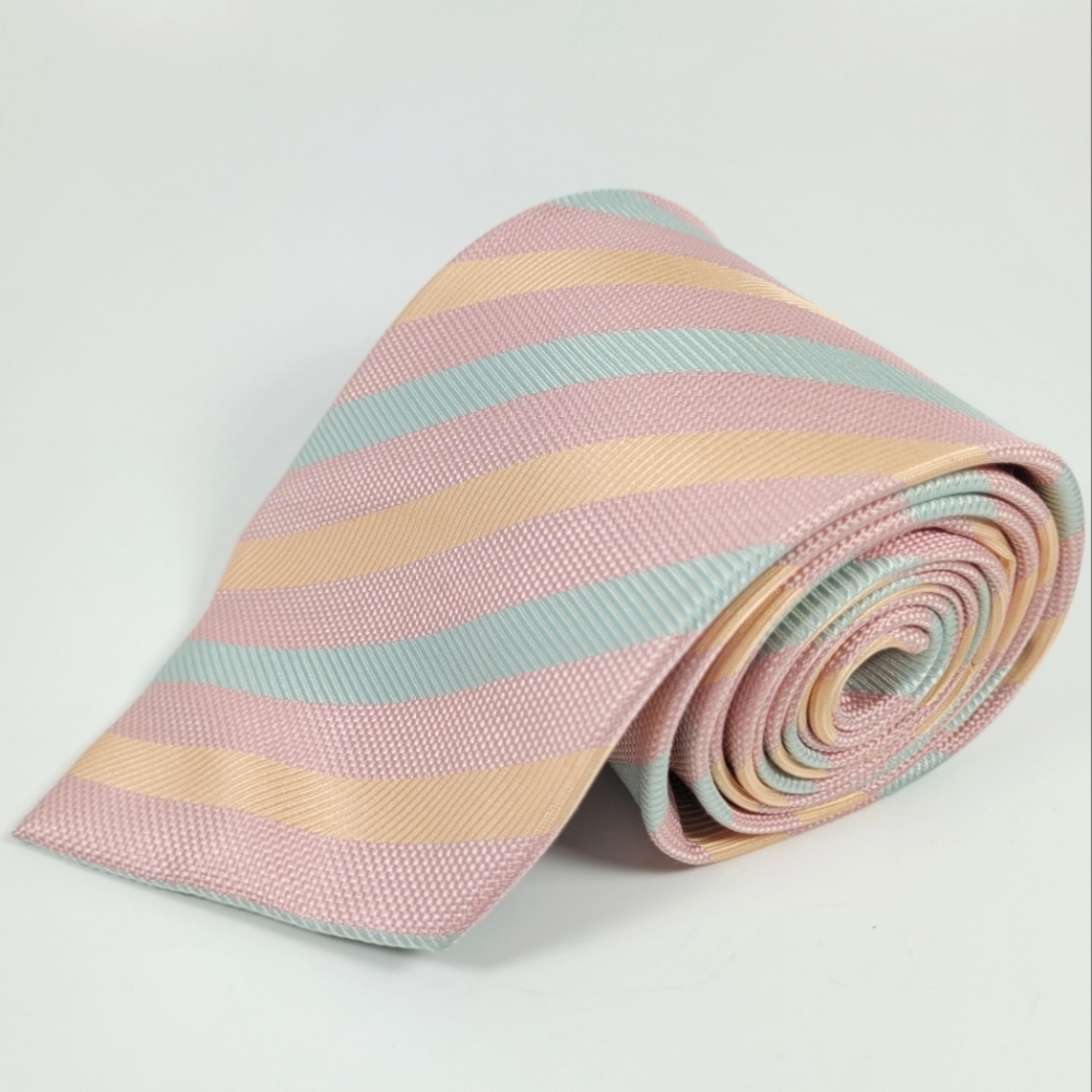SCALA MILANO | 100% silk striped tie pastel
